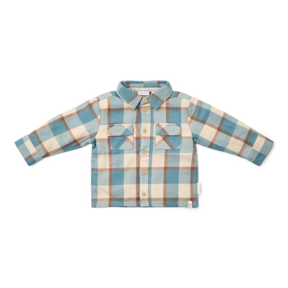 LITTLE DUTCH. Πουκάμισο μακρυμάνικο Stone Blue Check
