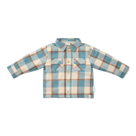 LITTLE DUTCH. Πουκάμισο μακρυμάνικο Stone Blue Check