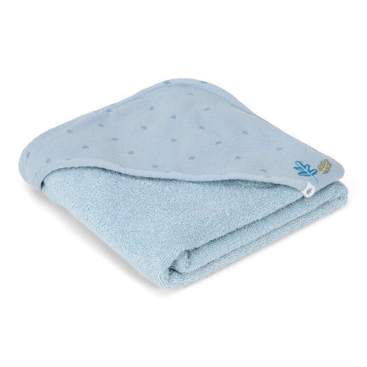 LITTLE DUTCH. Μπουρνουζοπετσέτα Pure Denim Blue 100x100