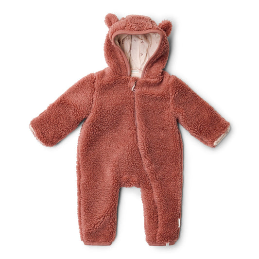 LITTLE DUTCH. Ολόσωμο φορμάκι εξόδου teddy Pink Blush