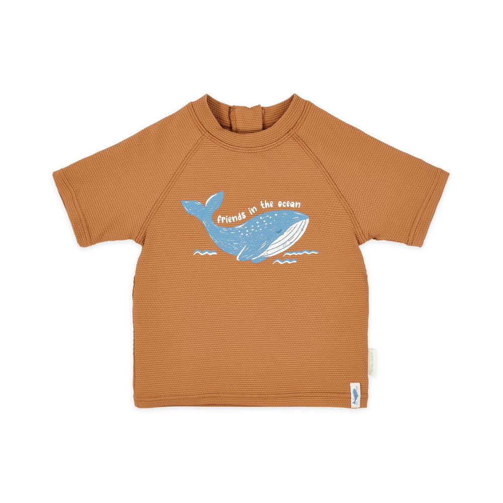 LITTLE DUTCH. Μπλουζάκι κοντομάνικο με προστασία UV Sunny Brown