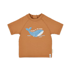 LITTLE DUTCH. Μπλουζάκι κοντομάνικο με προστασία UV Sunny Brown