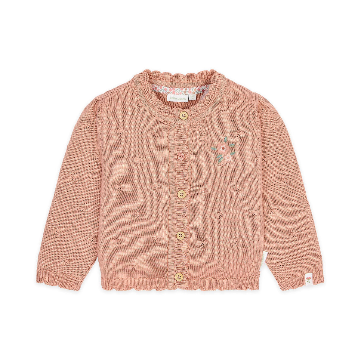 LITTLE DUTCH. Ζακέτα πλεκτή Deep Pink