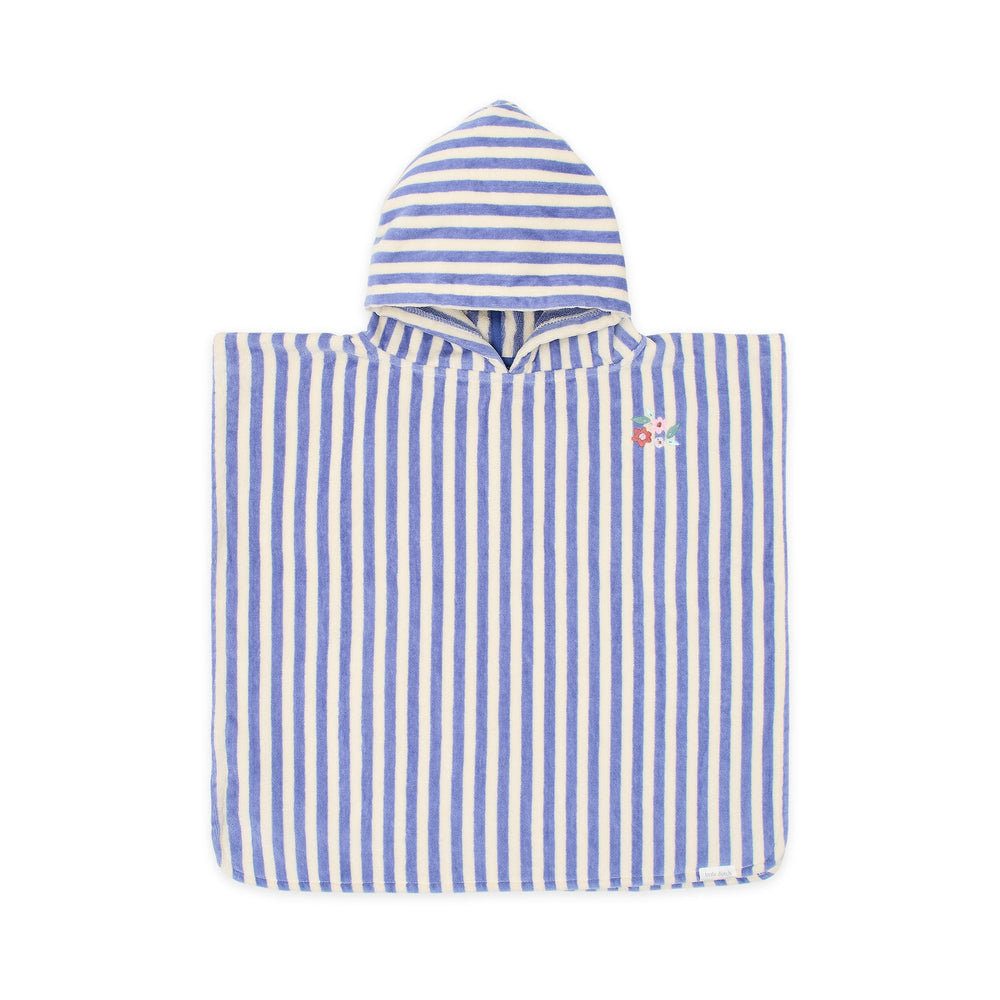 LITTLE DUTCH. Παιδικό πόντσο Dreamy Purple Stripe - One size