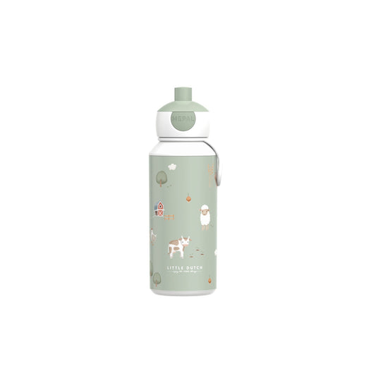 LITTLE DUTCH. Μπουκάλι με pop-up στόμιο 400ml - Little Farm