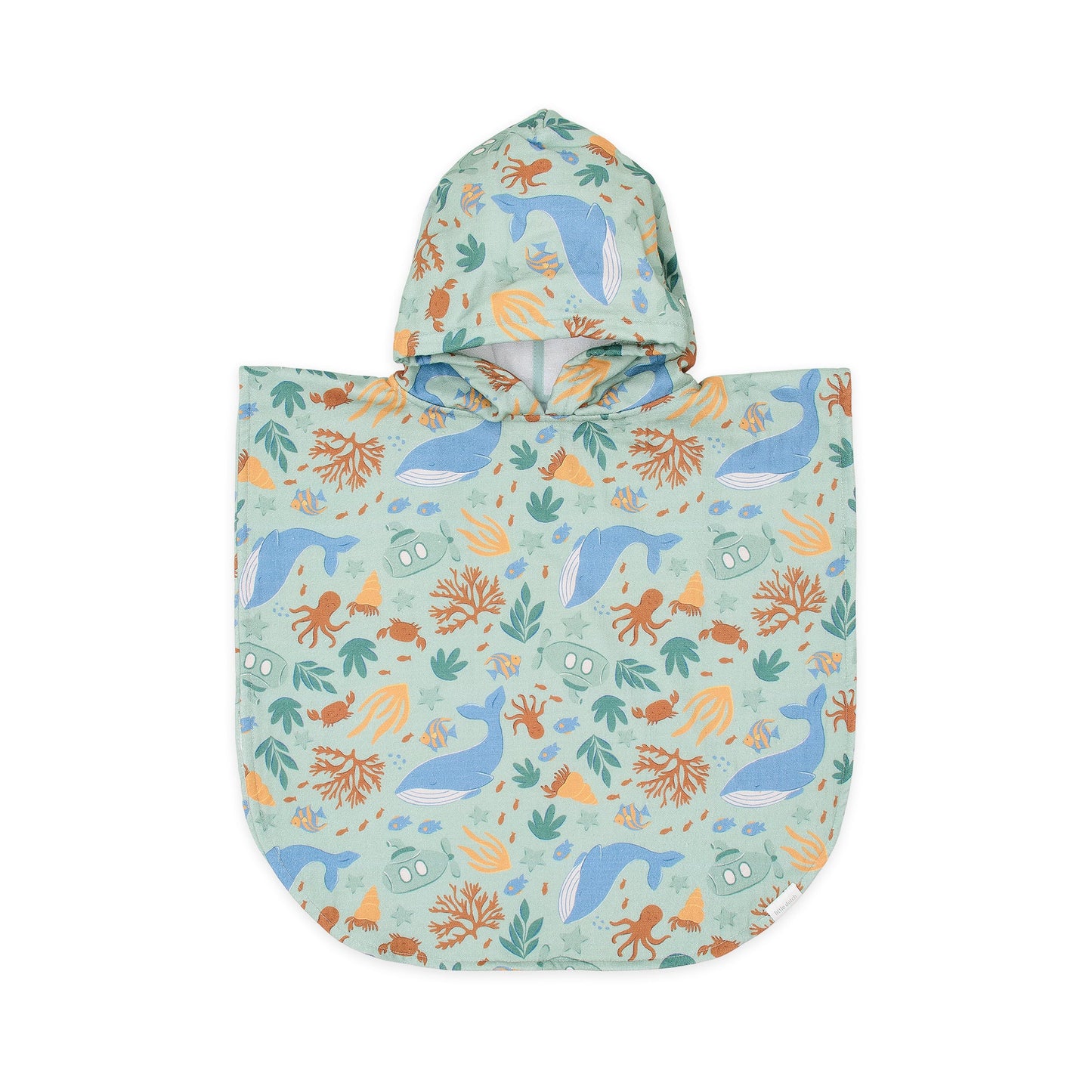 LITTLE DUTCH. Παιδικό πόντσο Ocean World Multicolour - One size