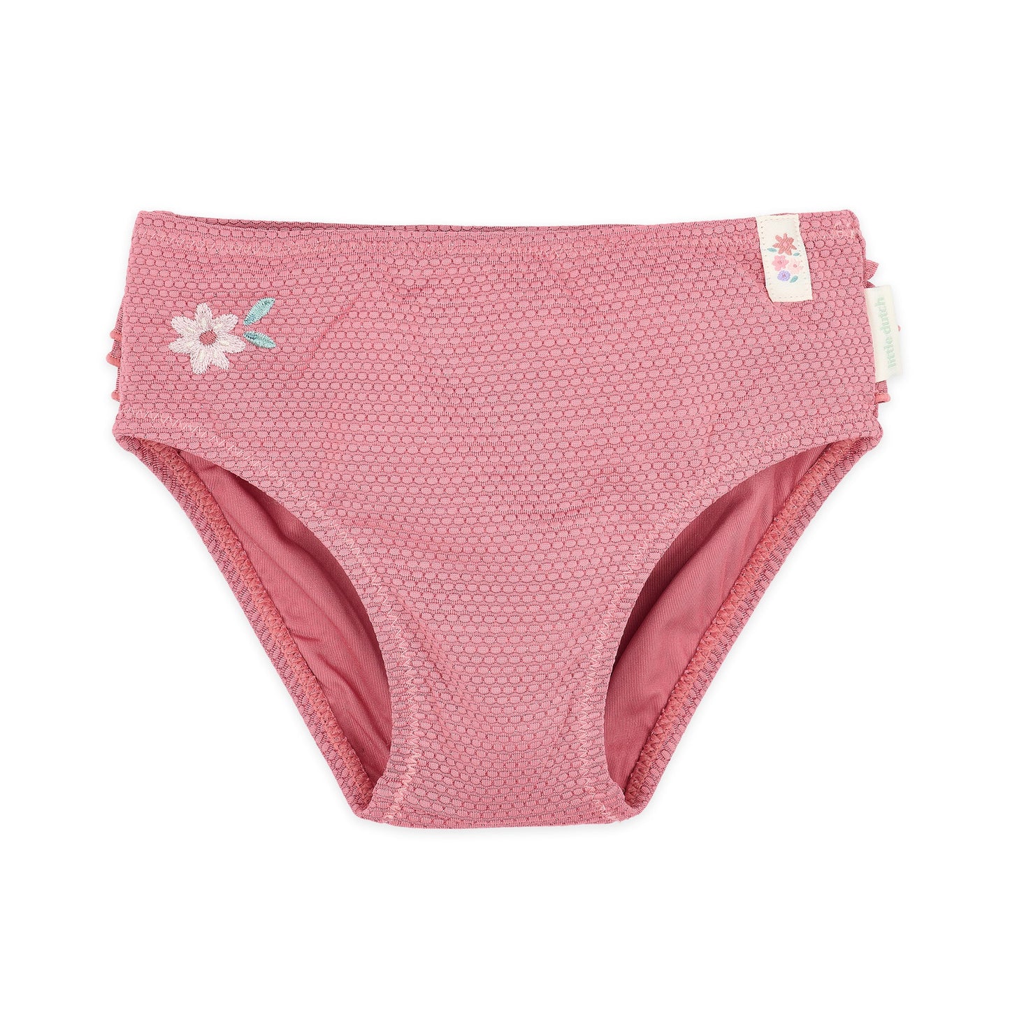 LITTLE DUTCH. Παιδικό μαγιό μπικίνι με βολάν Dreamy Pink Sparkle