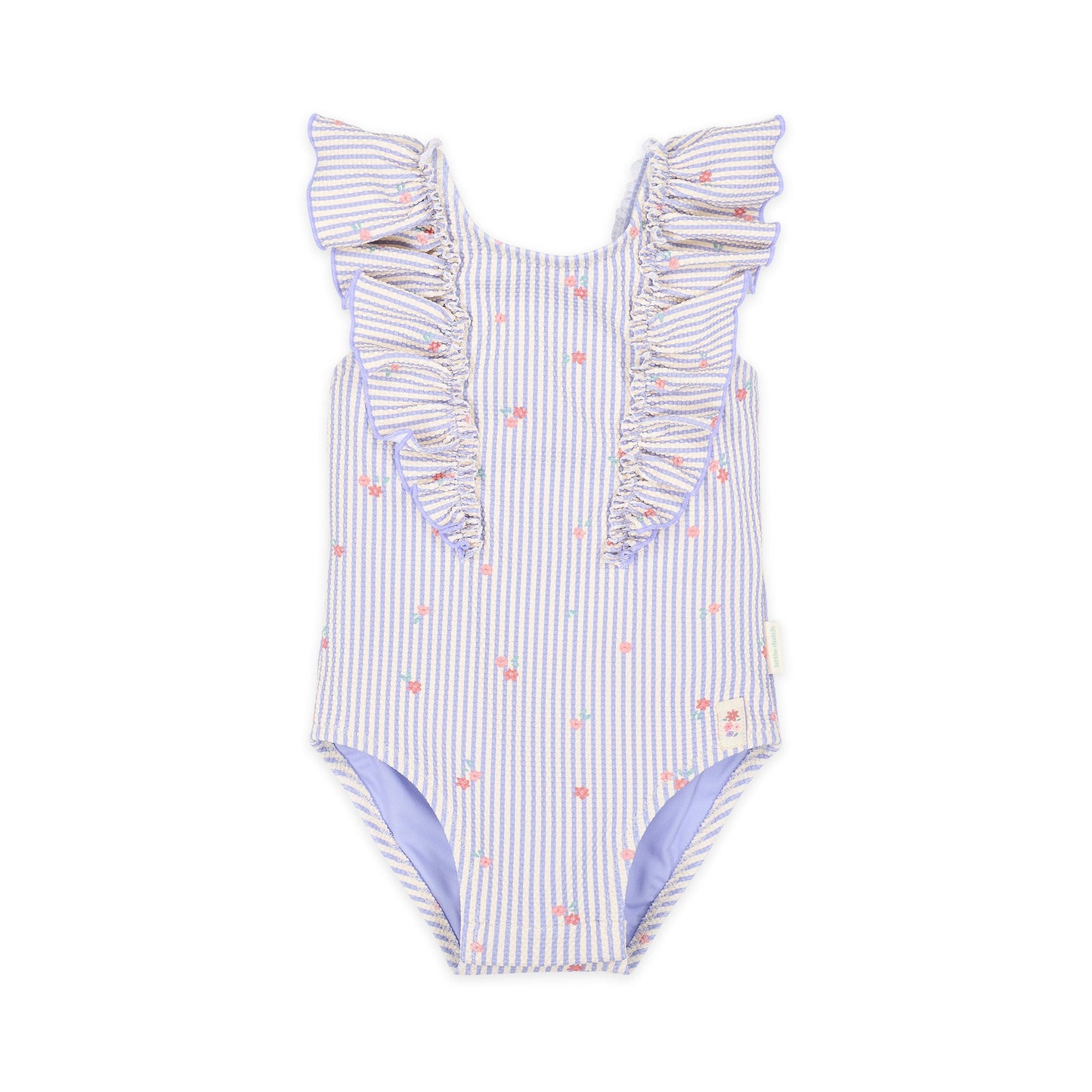 LITTLE DUTCH. Ολόσωμο μαγιό με βολάν Dreamy Stripes