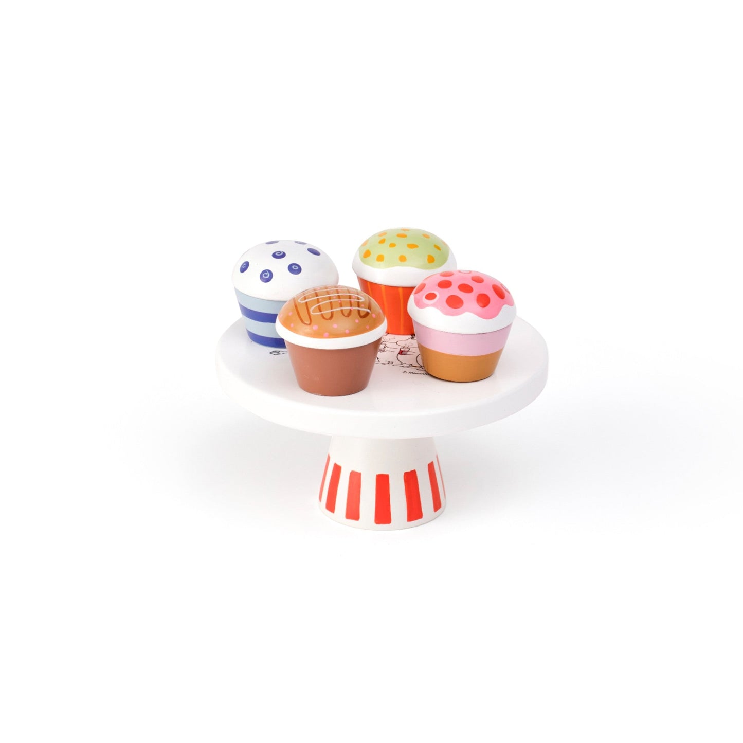 KIDS CONCEPT. Ξύλινος δίσκος με 4 κεκάκια MOOMIN