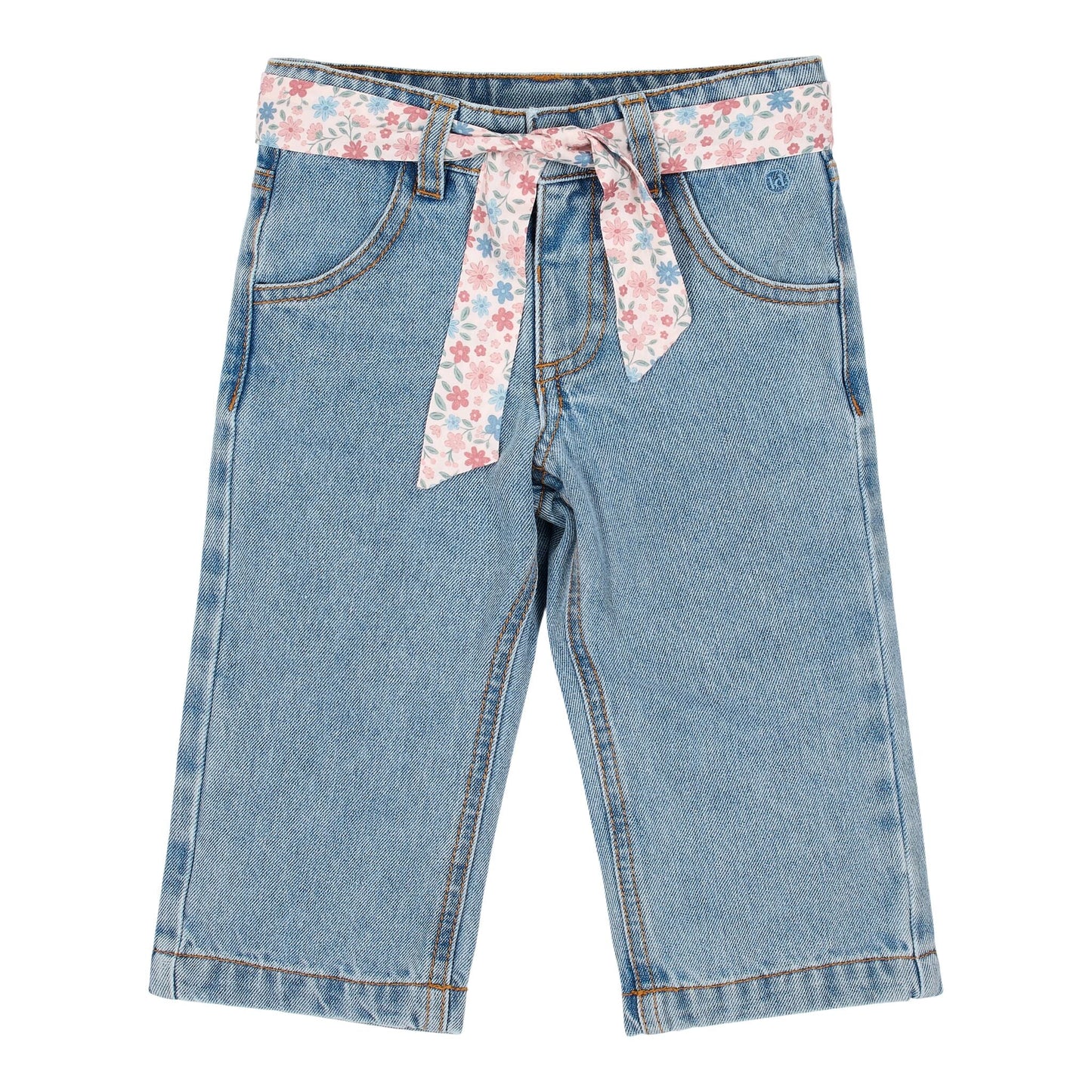 LITTLE DUTCH. Παντελόνι με ζωνάκι Denim