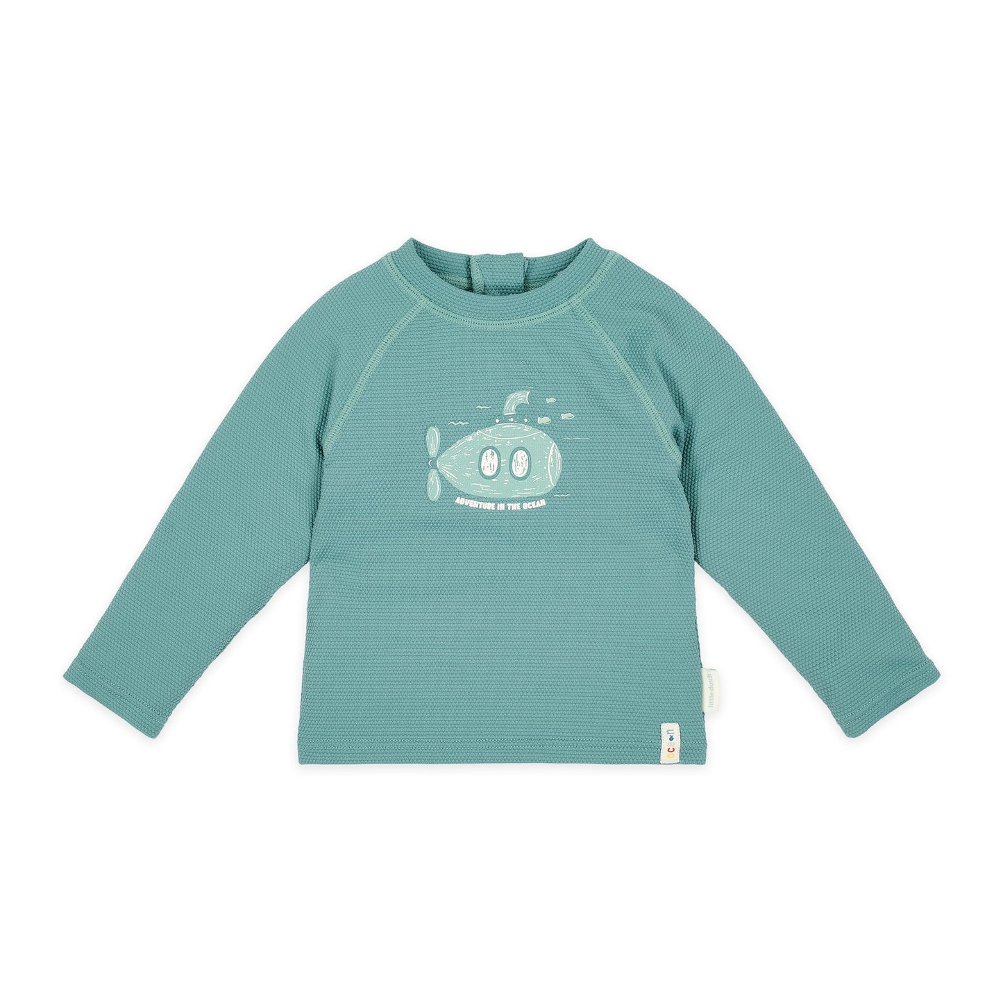 LITTLE DUTCH. Μπλουζάκι μακρυμάνικο με προστασία UV Ocean Green