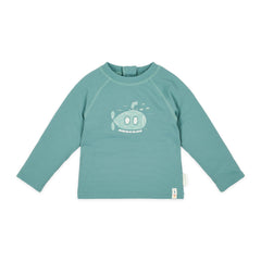 LITTLE DUTCH. Μπλουζάκι μακρυμάνικο με προστασία UV Ocean Green
