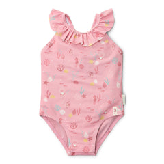 LITTLE DUTCH. Ολόσωμο μαγιό με βολάν Ocean Treasures Multi-colour
