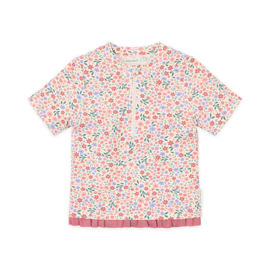 LITTLE DUTCH. Μπλουζάκι κοντομάνικο με προστασία UV Dreamy Flowerfield