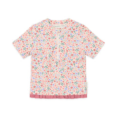 LITTLE DUTCH. Μπλουζάκι κοντομάνικο με προστασία UV Dreamy Flowerfield