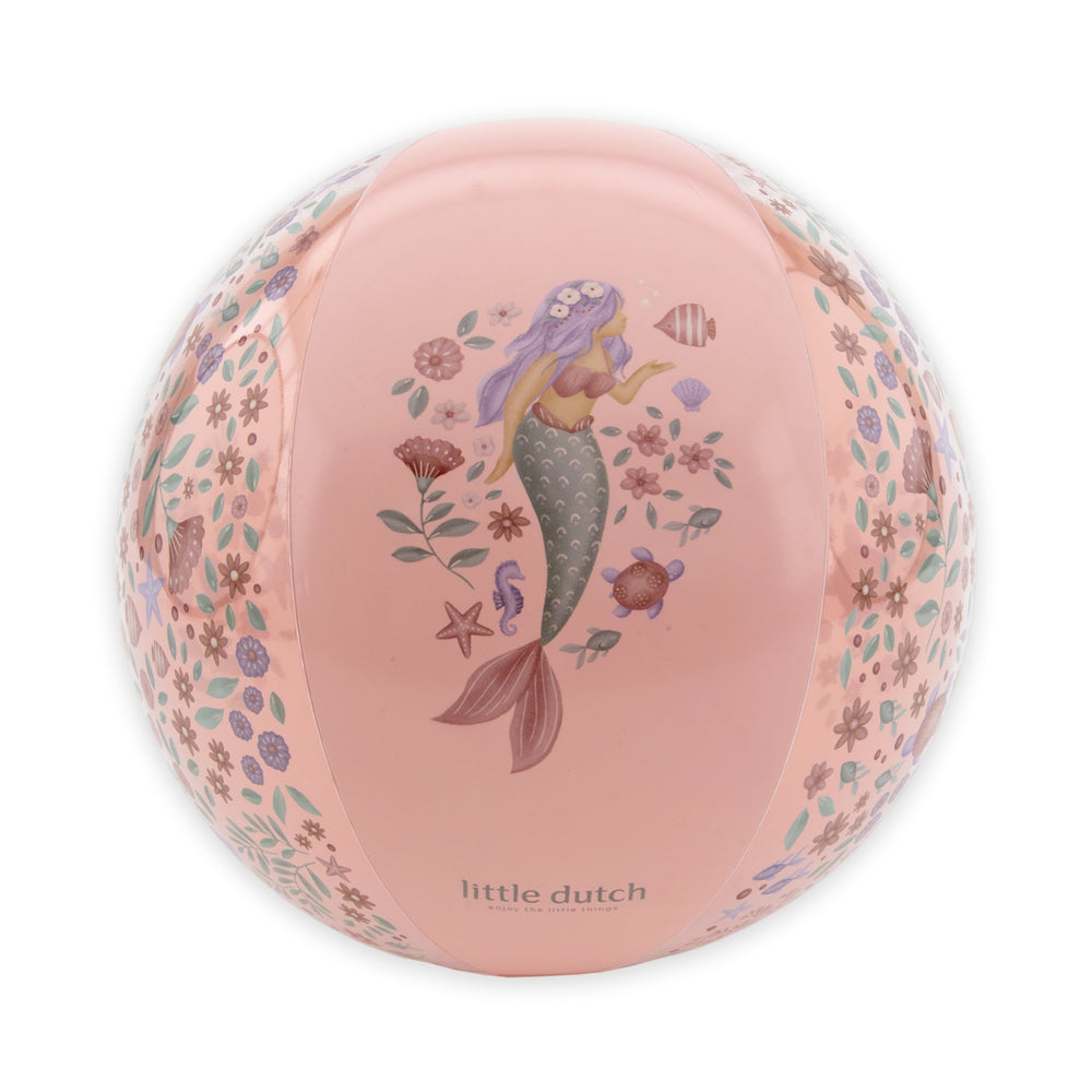 LITTLE DUTCH. Μπάλα παραλίας Dreamy Mermaid Ροζ (35 εκ.)