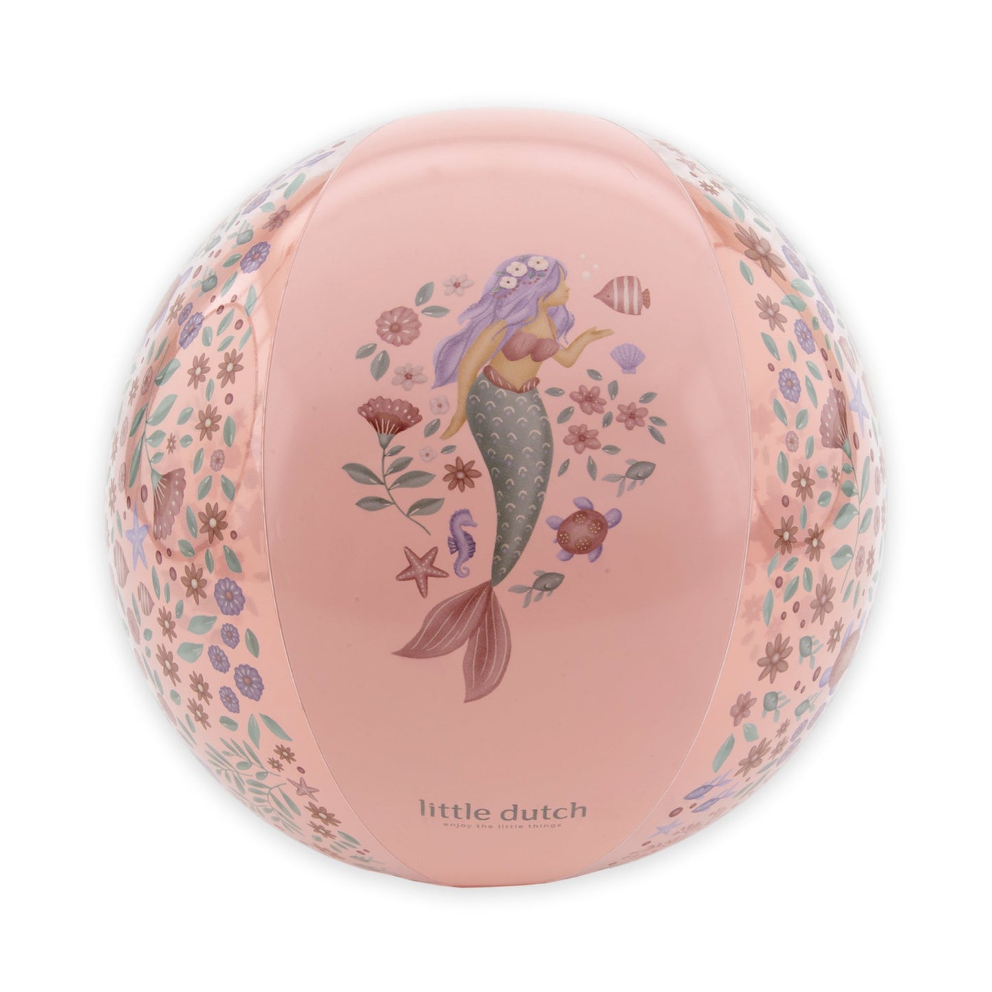 LITTLE DUTCH. Μπάλα παραλίας Dreamy Mermaid Ροζ (35 εκ.)