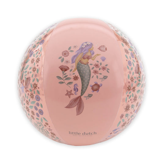 LITTLE DUTCH. Μπάλα παραλίας Dreamy Mermaid Ροζ (35 εκ.)