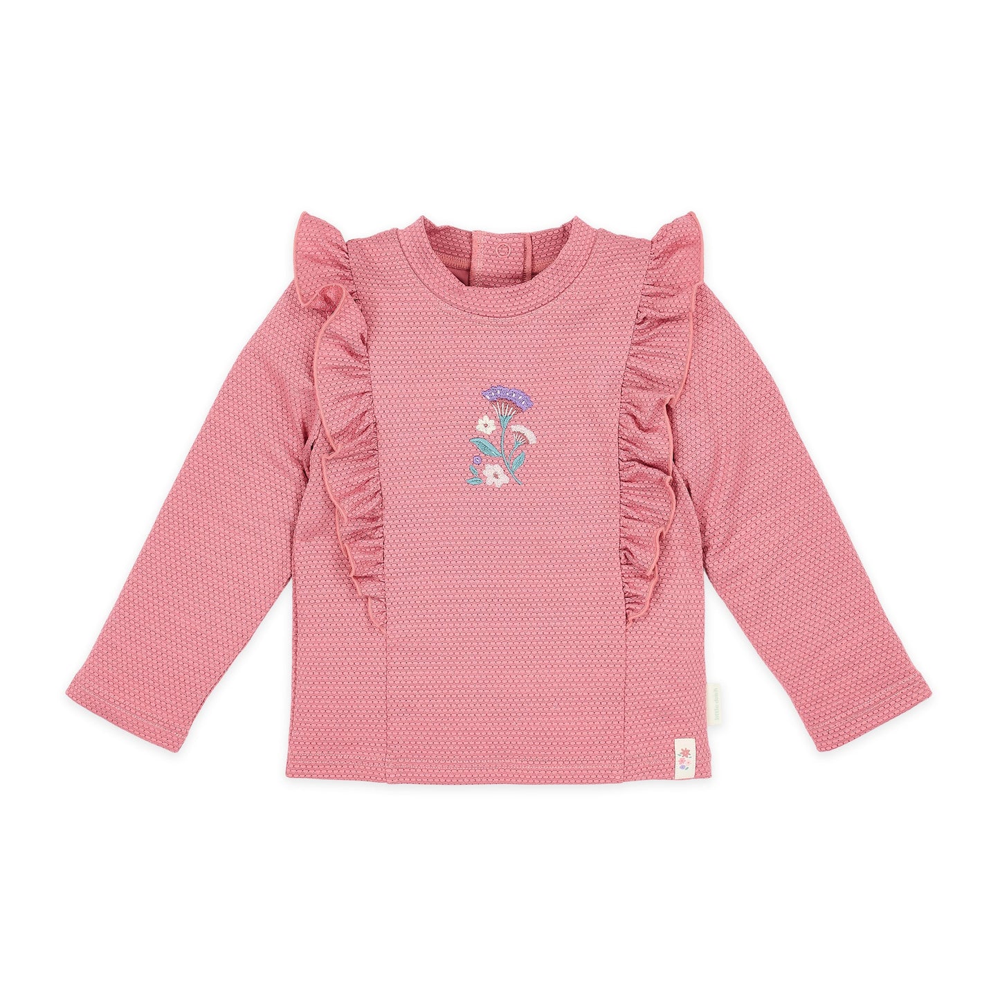 LITTLE DUTCH. Μπλουζάκι μακρυμάνικο με προστασία UV Dreamy Pink Sparkle