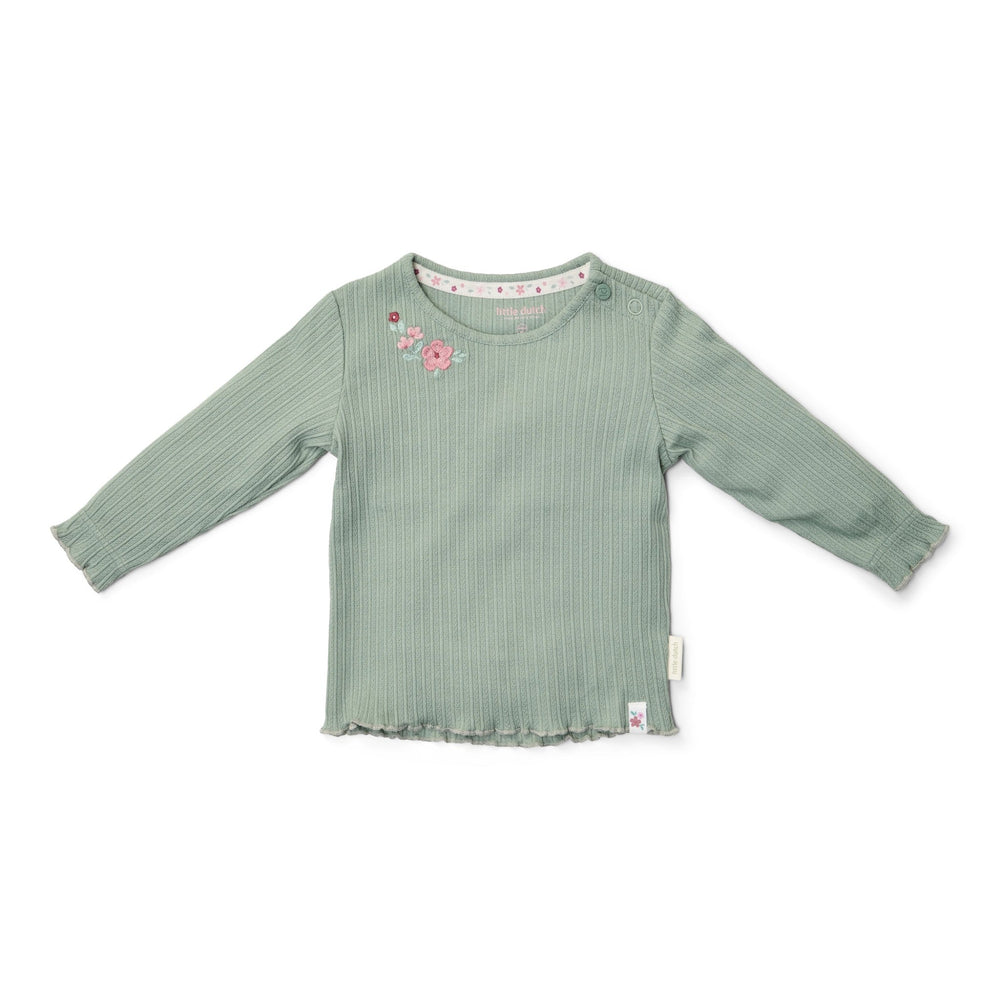 LITTLE DUTCH. Μπλουζάκι μακρυμάνικο Garden Green