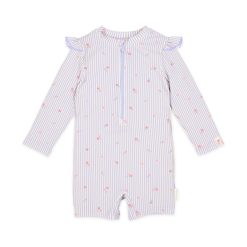 LITTLE DUTCH. Ολόσωμο μακρυμάνικο μαγιό Dreamy Stripes