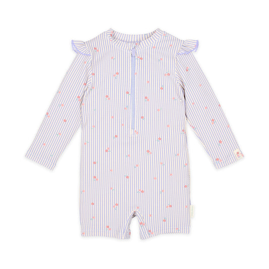 LITTLE DUTCH. Ολόσωμο μακρυμάνικο μαγιό Dreamy Stripes