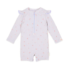 LITTLE DUTCH. Ολόσωμο μακρυμάνικο μαγιό Dreamy Stripes