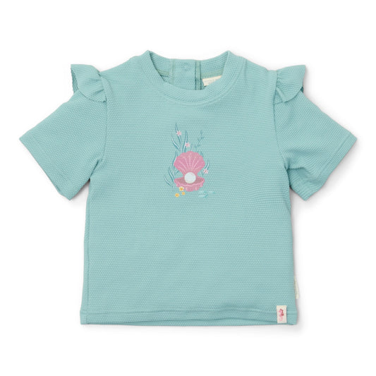 LITTLE DUTCH. Μπλουζάκι κοντομάνικο με προστασία UV Ocean Treasures Surf Blue