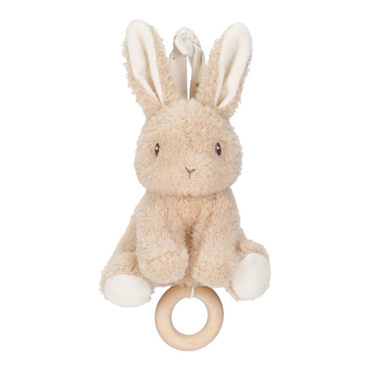 LITTLE DUTCH. Υφασμάτινο μουσικό κουνελάκι Baby Bunny GRS