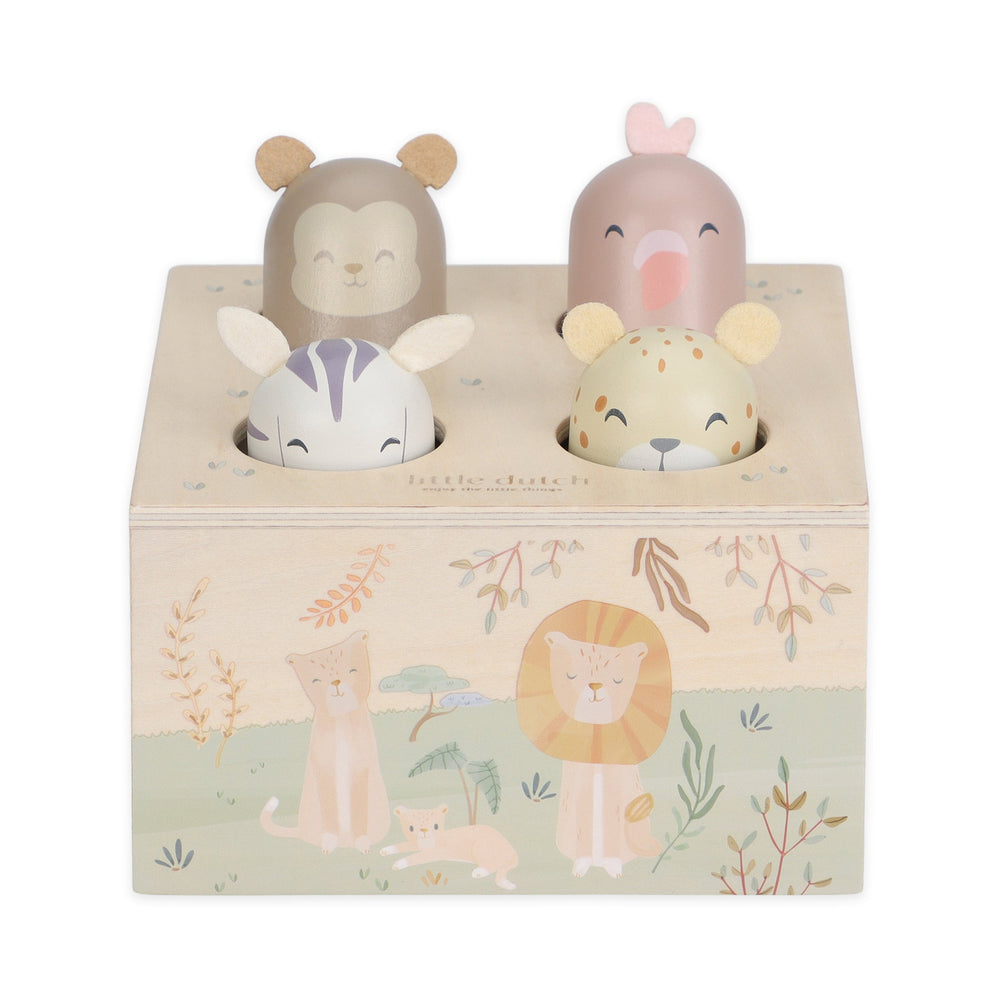 LITTLE DUTCH. Εκπαιδευτικό παιχνίδι pop-up Safari Friends FSC