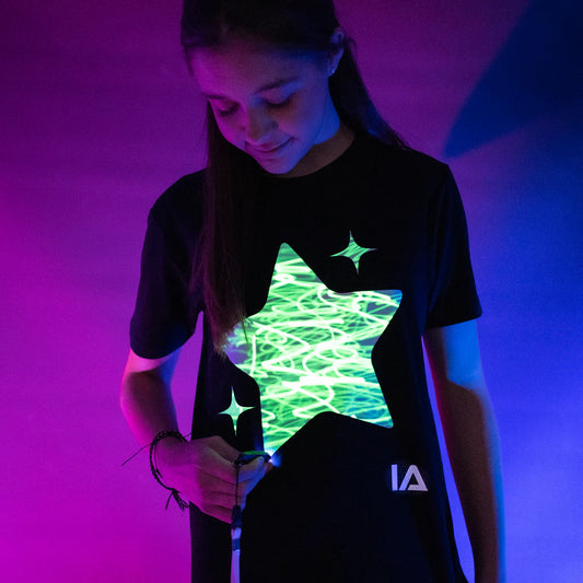 Illuminated Apparel.Παιδική Μπλούζα Interactive Glow Love Heart Star