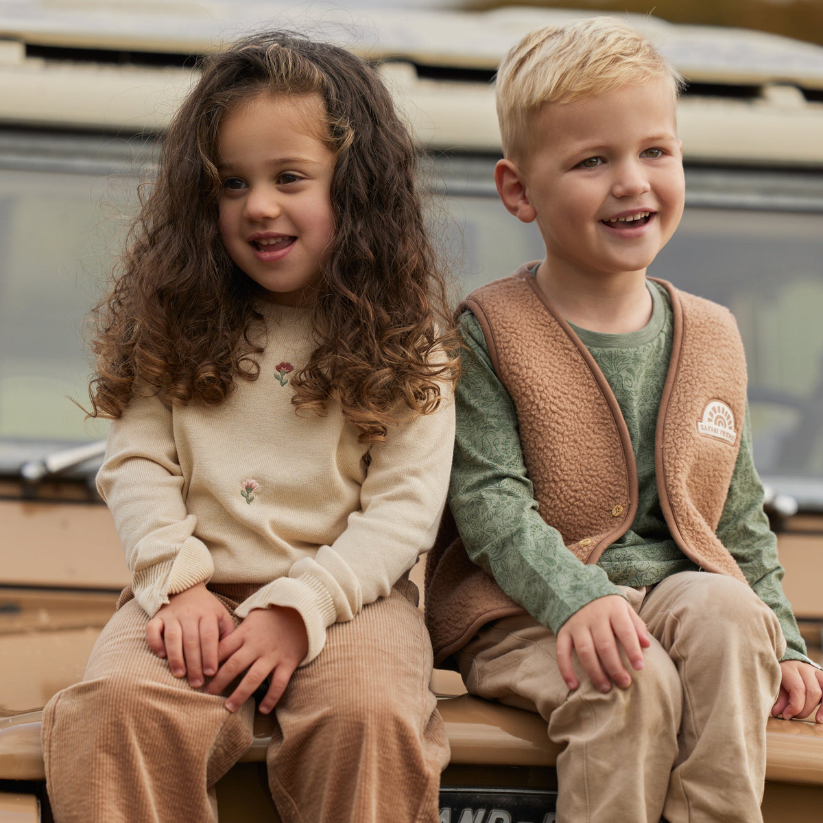 LITTLE DUTCH. Γιλέκο teddy Mudstone