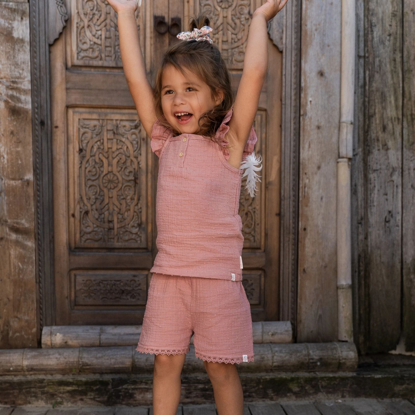 LITTLE DUTCH. Παντελονάκι κοντό Pink Blush