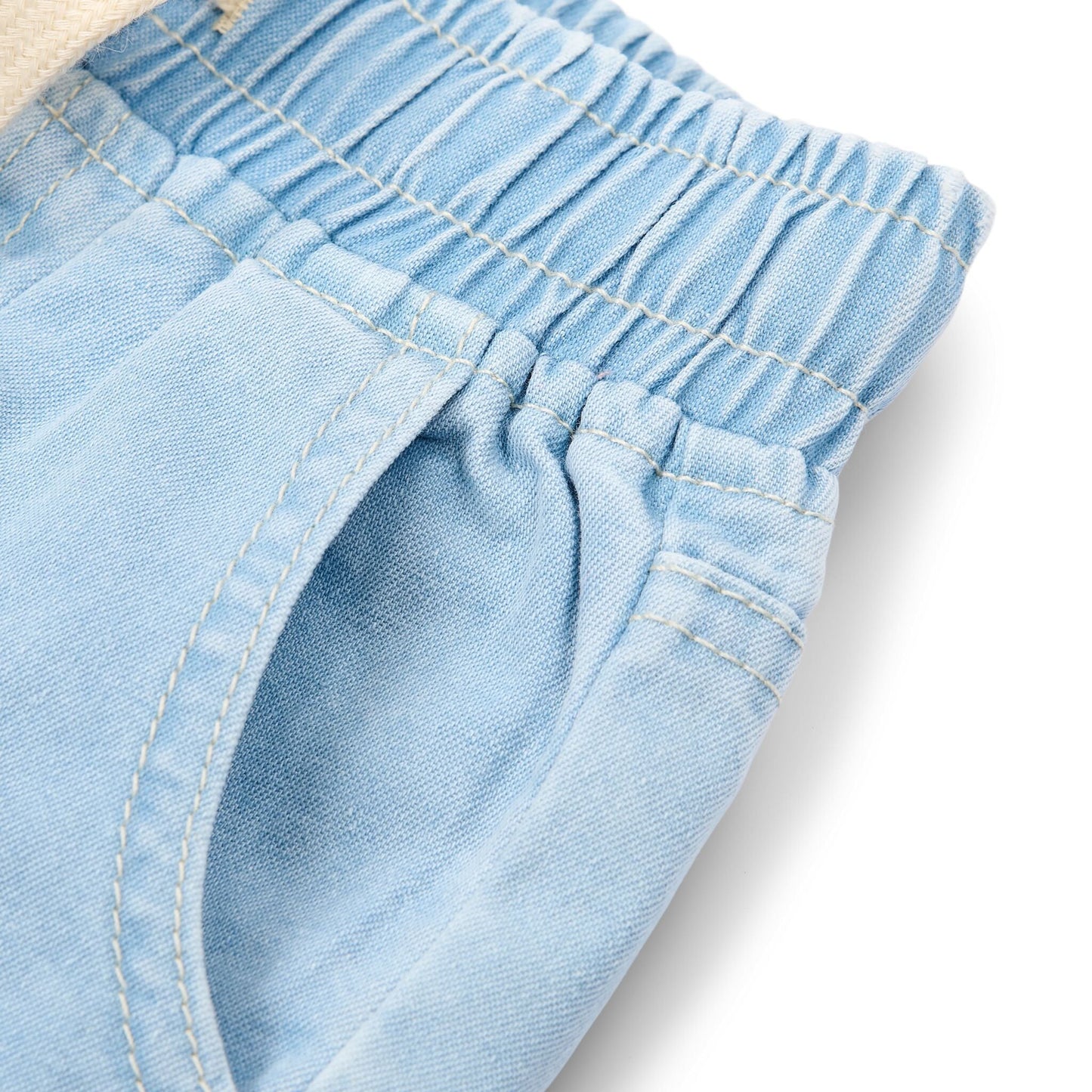 LITTLE DUTCH. Παντελονάκι κοντό με κορδόνι Denim