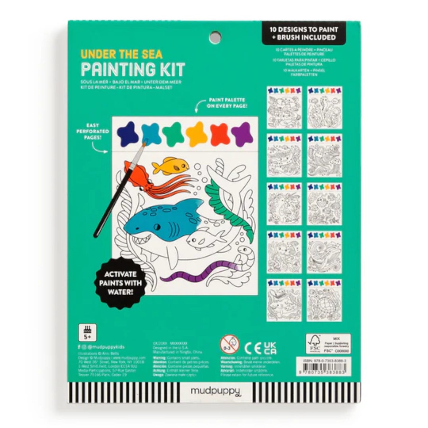 MUDPUPPY. Σετ χρωματισμού με βάση το νερό Βυθός