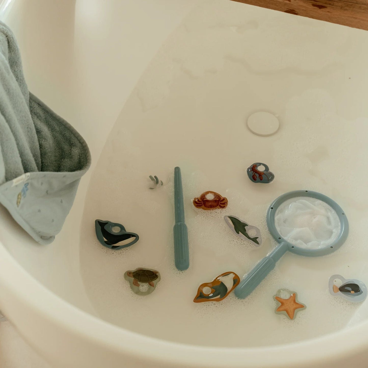 LITTLE DUTCH. Παιχνίδι ψαρέματος με απόχη (γαλάζιο)