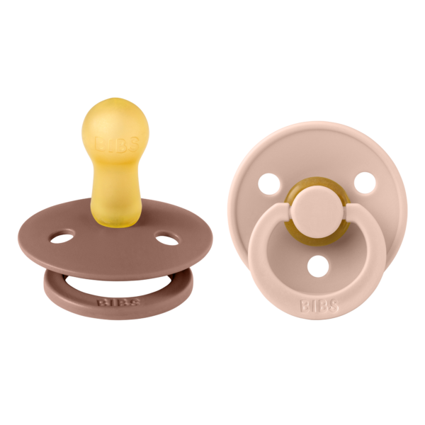 BIBS ΠΙΠΙΛΕΣ COLOUR ROUND-2 PACK-WOODCHUCK/BLUSH No2