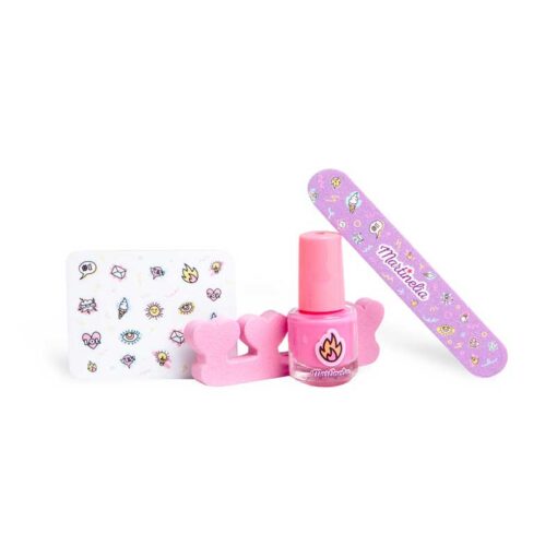 Martinelia Unique Girl Nail Art Kit Σετ Μανικιούρ Πεντικιούρ Βερνίκι Νυχιών 4ml, Λίμα, Διαχωριστής Δαχτύλων & Αυτοκόλλητα