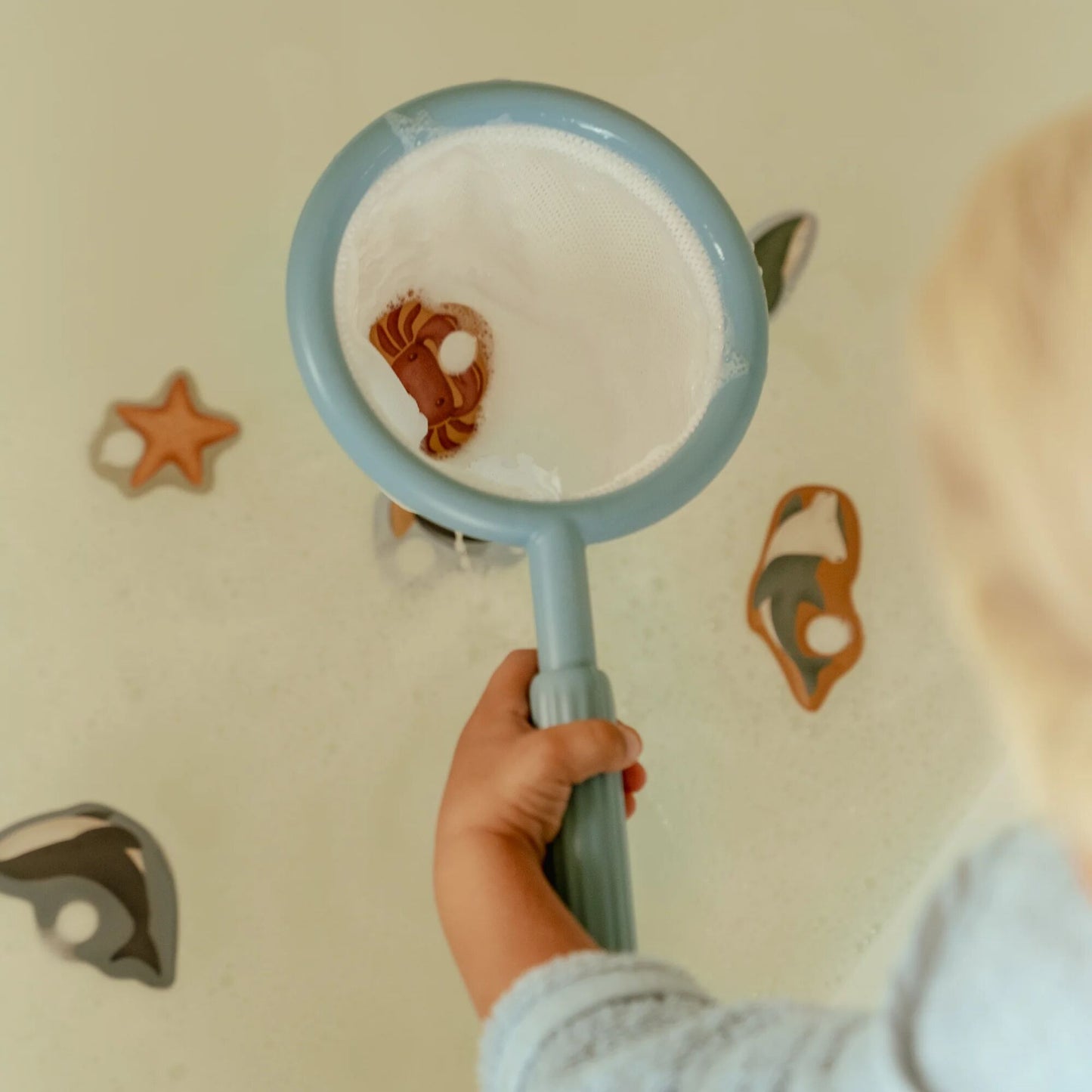 LITTLE DUTCH. Παιχνίδι ψαρέματος με απόχη (γαλάζιο)