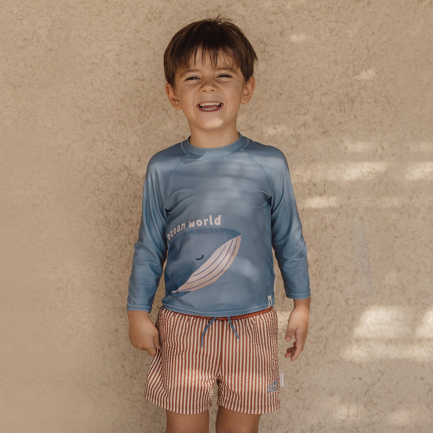 LITTLE DUTCH. Παιδικό μαγιό βερμούδα για αγόρια Ocean Brown Stripes