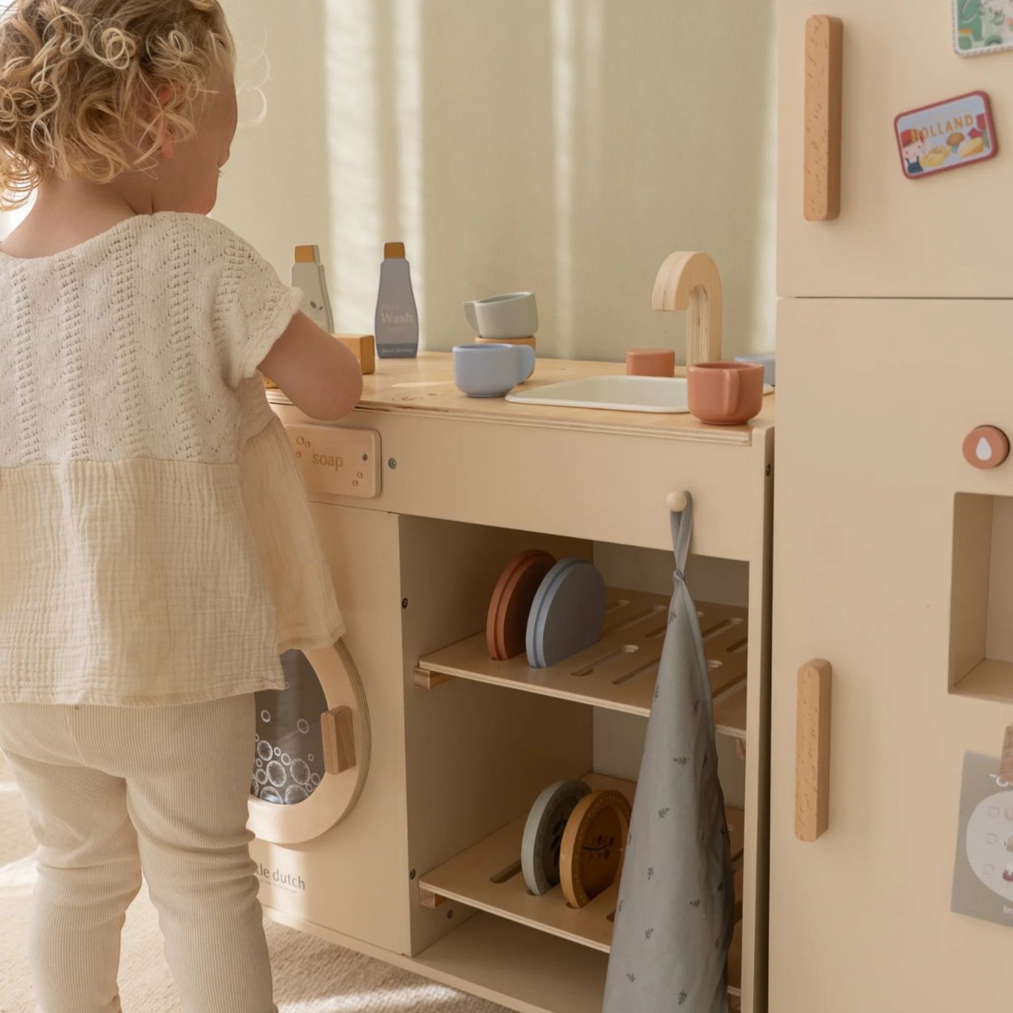 LITTLE DUTCH. Ξύλινο πλυντήριο ρούχων FSC Limited Edition