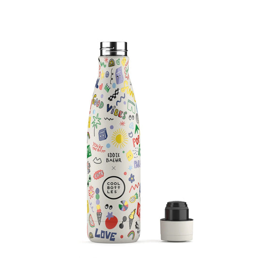 COOL BOTTLES. Ανοξείδωτο μπουκάλι Good Vibes 500ml