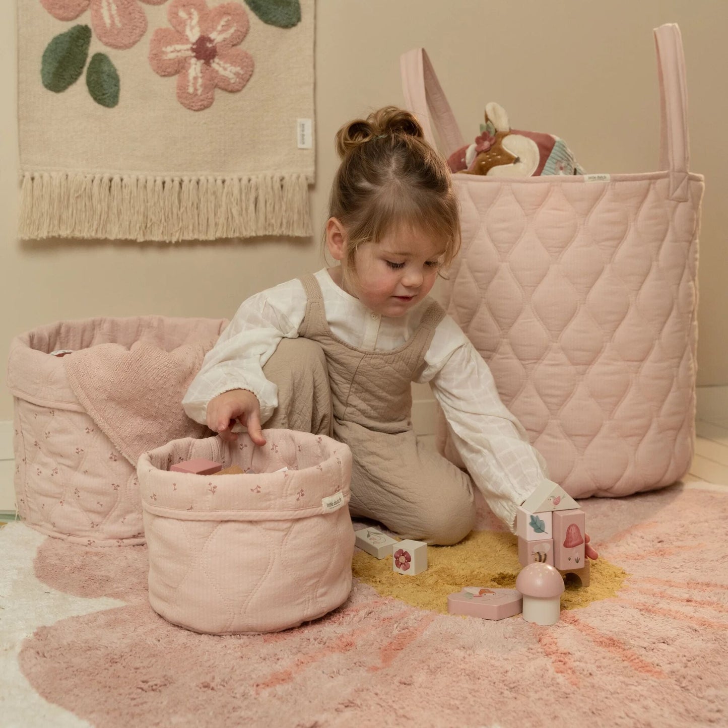 LITTLE DUTCH. Καλάθι αποθήκευσης μεγάλο Fairy Floral