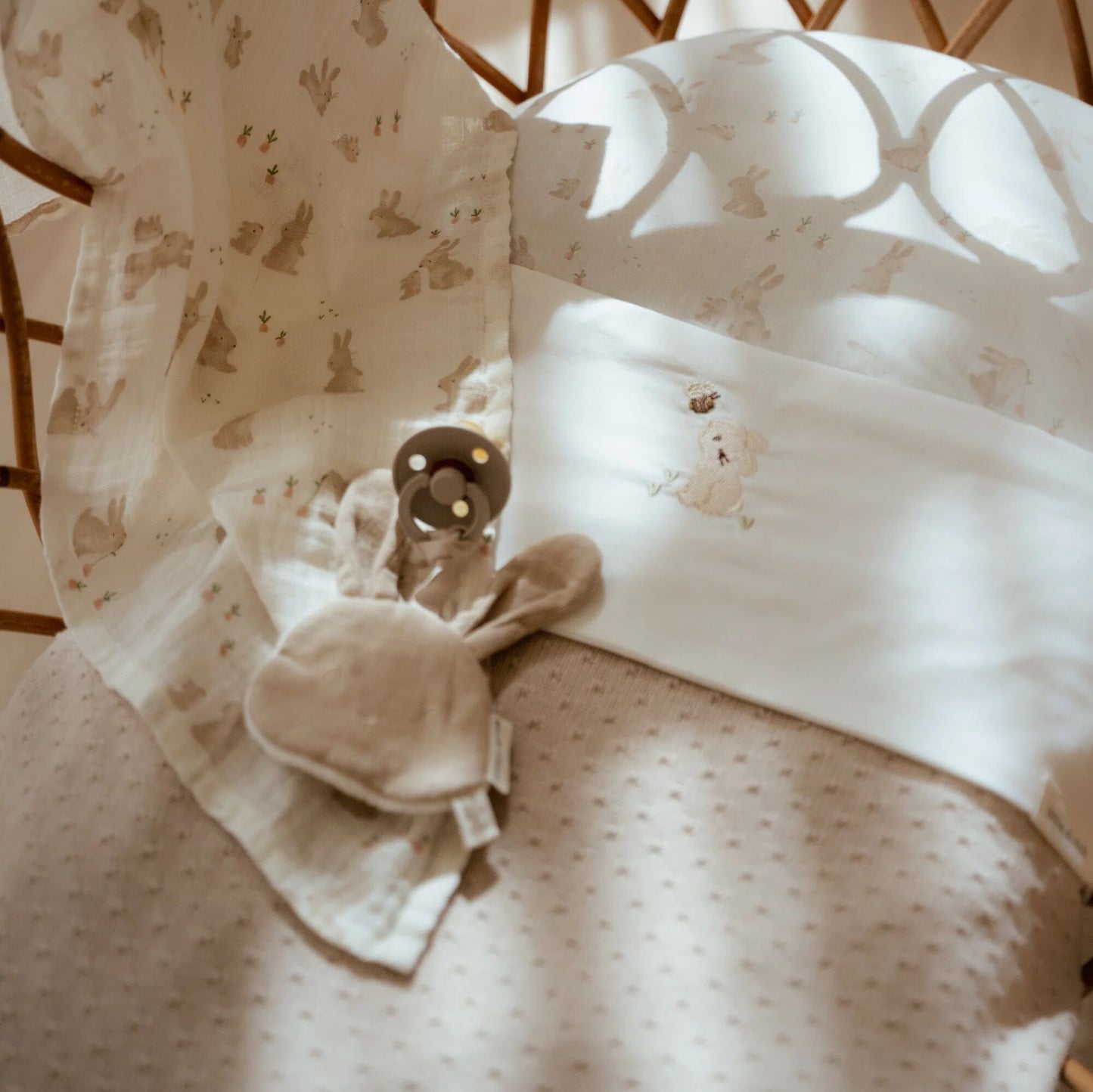 LITTLE DUTCH. Κουβέρτα πλεκτή Pure Soft Beige 70x100