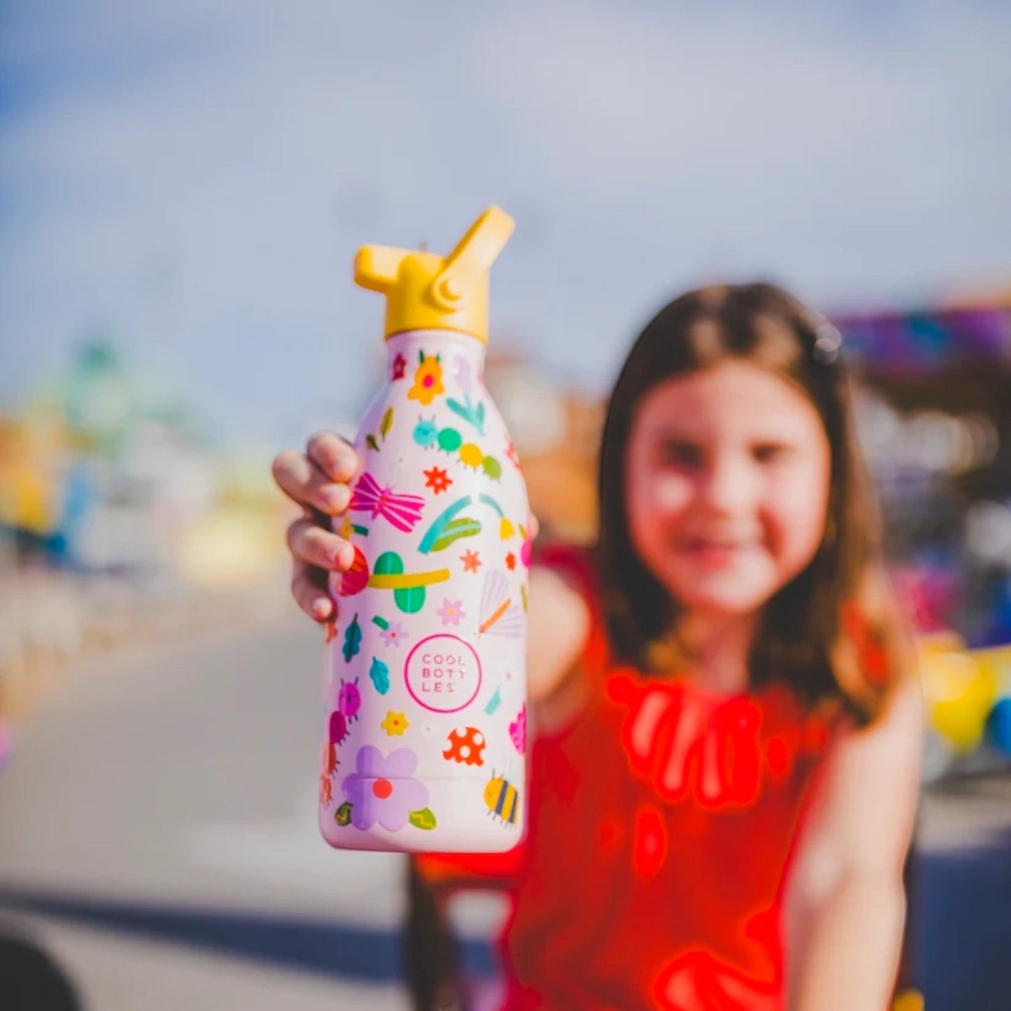 COOL BOTTLES. Ανοξείδωτο παιδικό μπουκάλι Bug Life 500ml