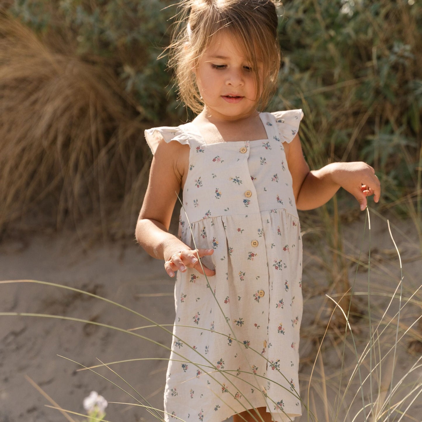 LITTLE DUTCH. Φορεματάκι αμάνικο με βολάν Fairy Bloom