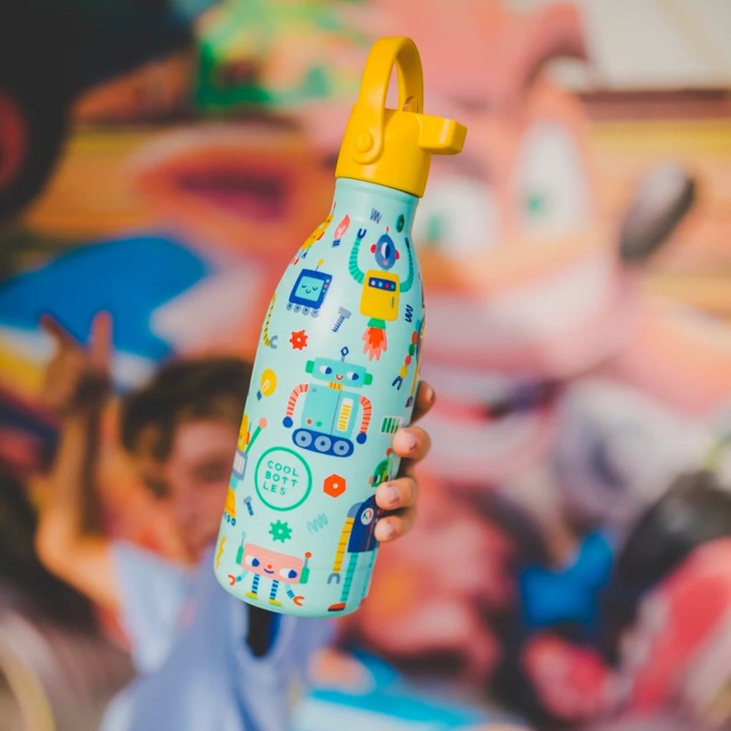 COOL BOTTLES. Ανοξείδωτο παιδικό μπουκάλι Short Circuit 500ml