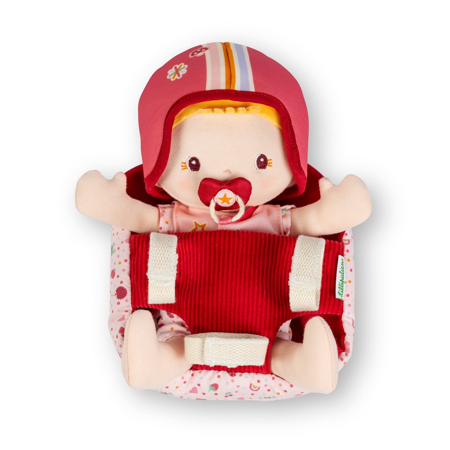 LILLIPUTIENS. Υφασμάτινη κούκλα Lena με κάθισμα ποδηλάτου