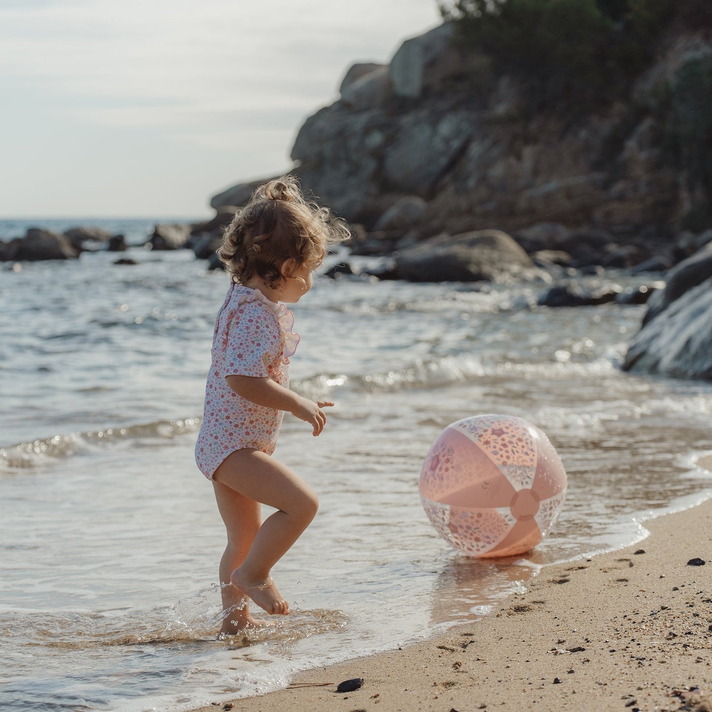 LITTLE DUTCH. Μπάλα παραλίας Dreamy Mermaid Ροζ (35 εκ.)