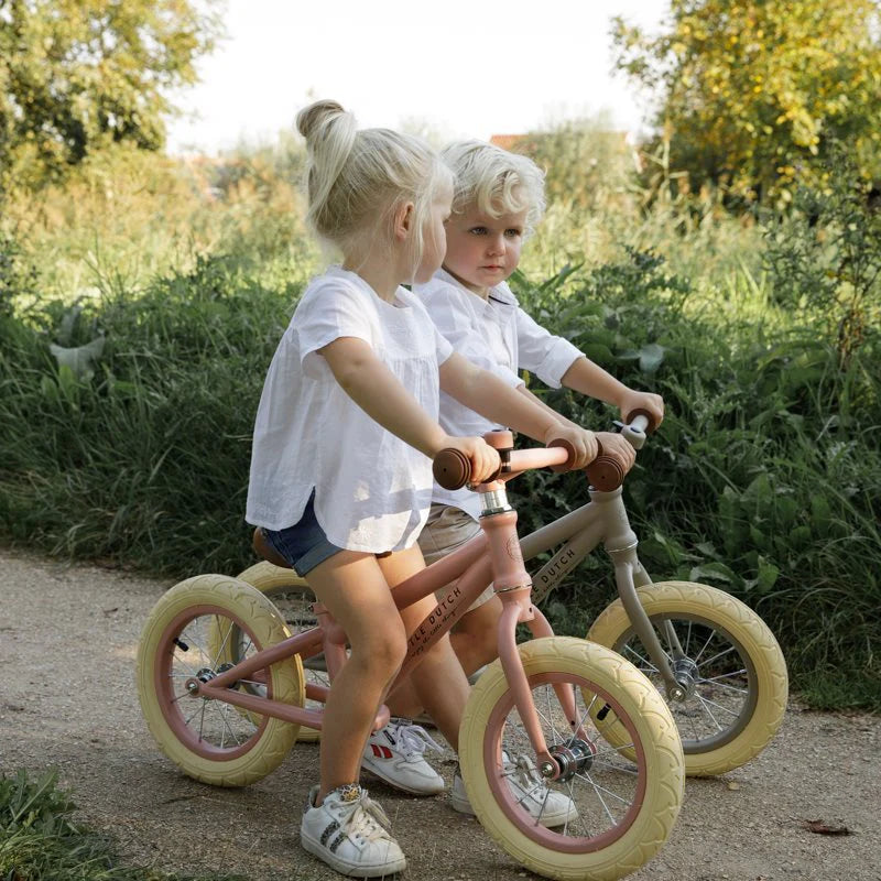 LITTLE DUTCH. Μεταλλικό ποδήλατο ισορροπίας (ροζ).